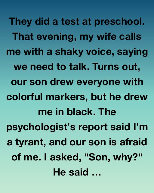 Why Did You Draw Me In Black, Son?