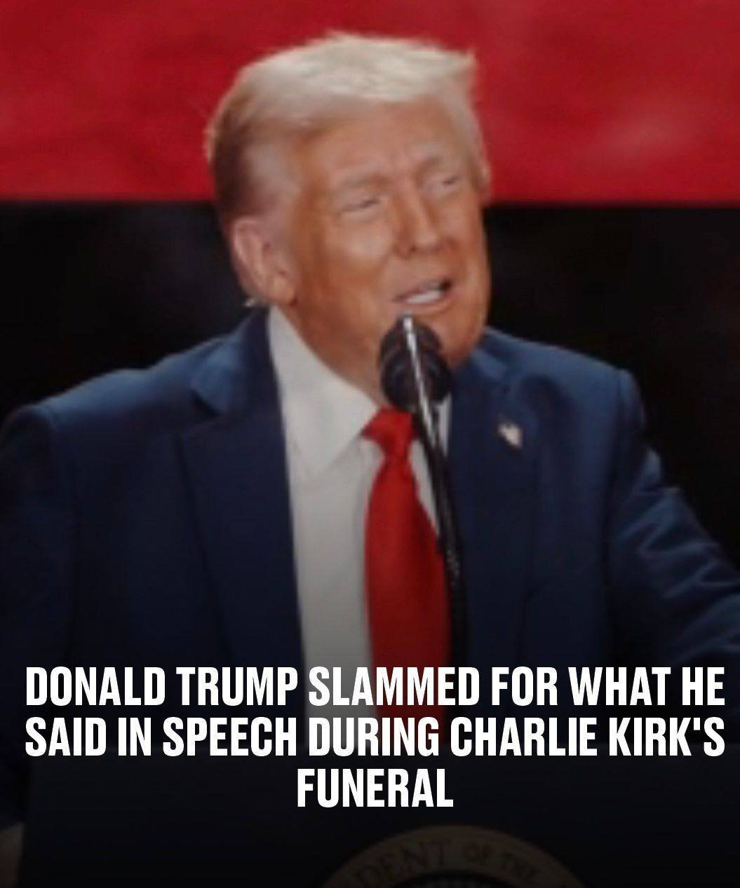 Trump’s Funeral Speech for Charlie Kirk Sparks Backlash After Unexpected Remarks
