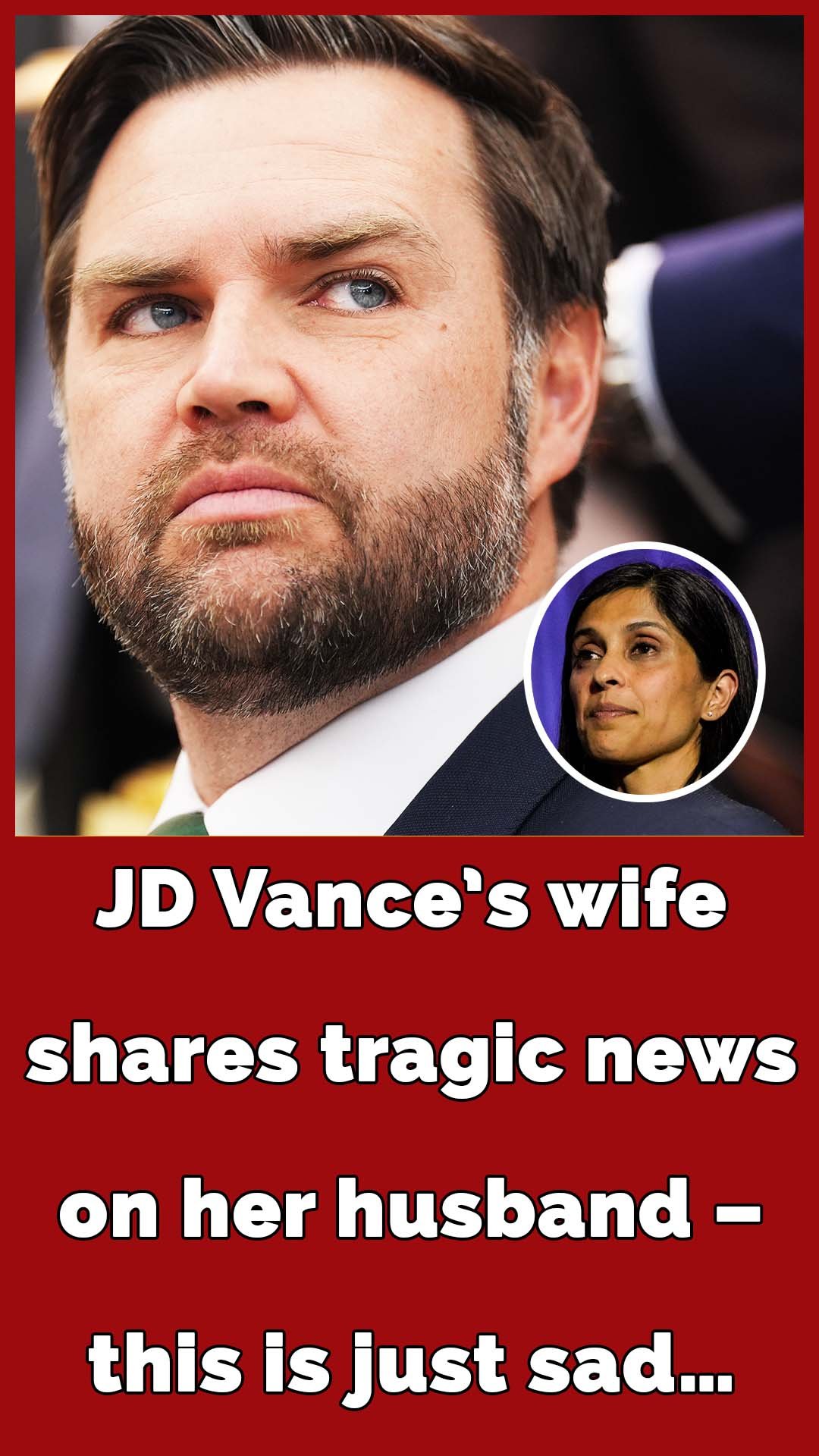 Usha Vance says husband JD Vance’s life is “very lonely”