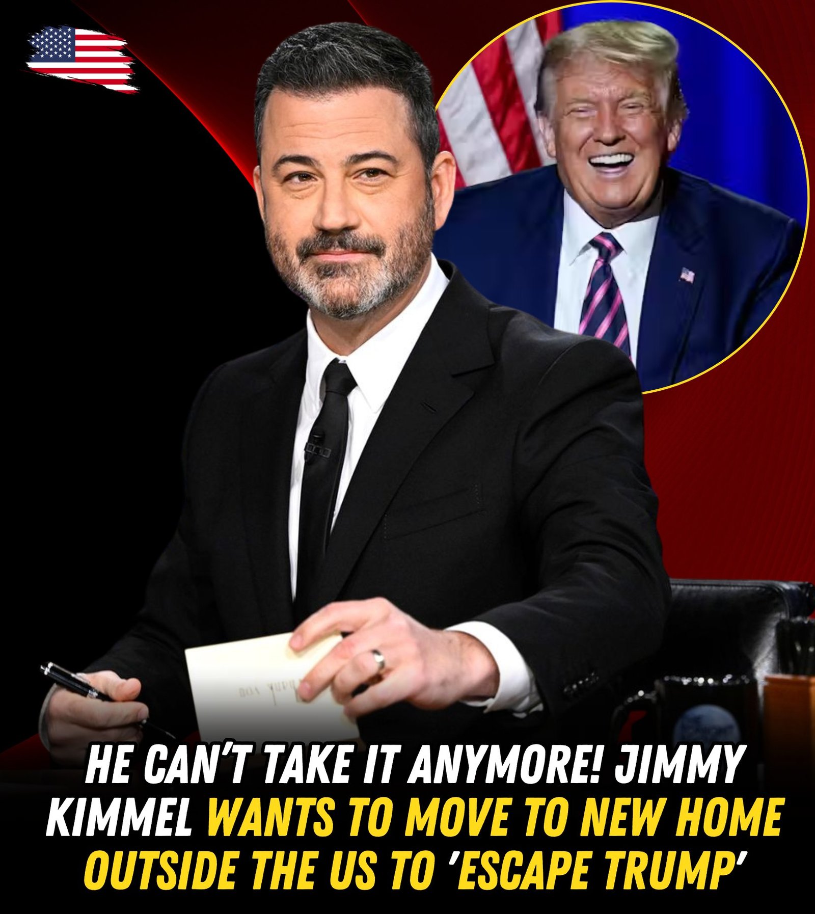 Jimmy Kimmel Thinks About Relocating Overseas to Get Away from Trump