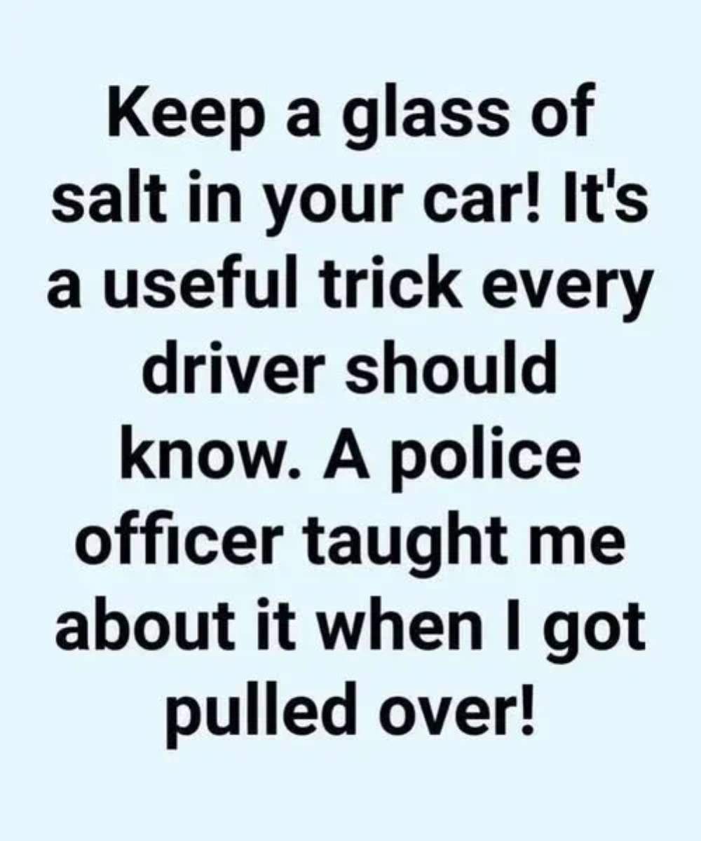Put a Glass of Salt in Your Car, Here Is Why Every Driver Should Try
