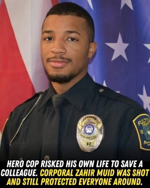 Officer shot while saving a colleague honored after Fulton County shootout