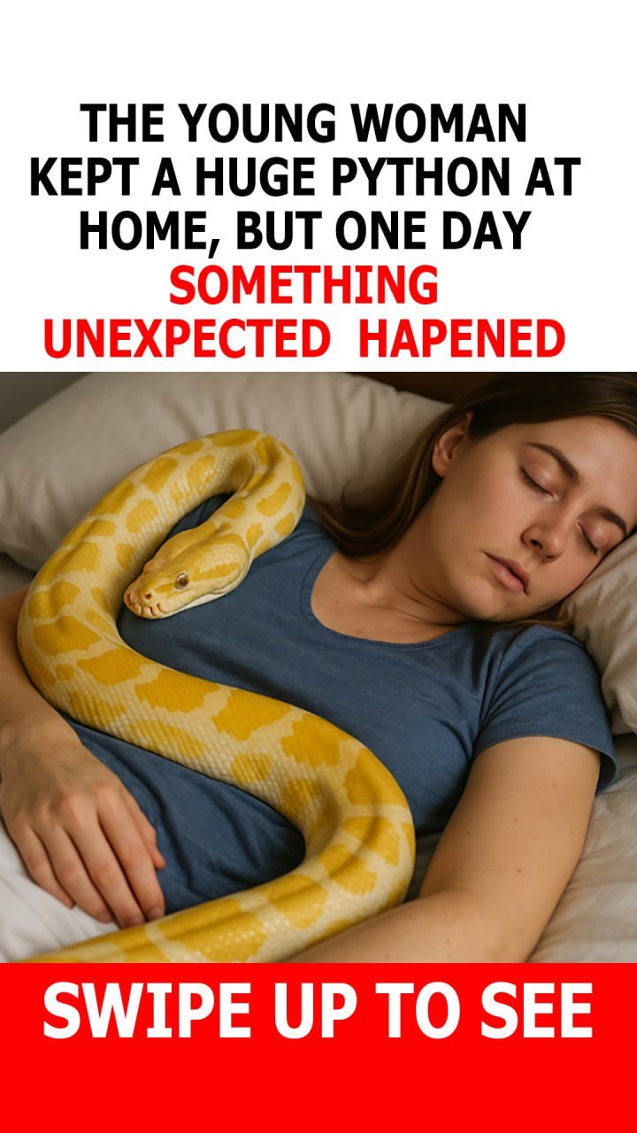 The young woman kept a huge python at home, but one day it began acting strangely — it stopped eating and wrapped itself around her waist. Later, she learned something terrifying about it.