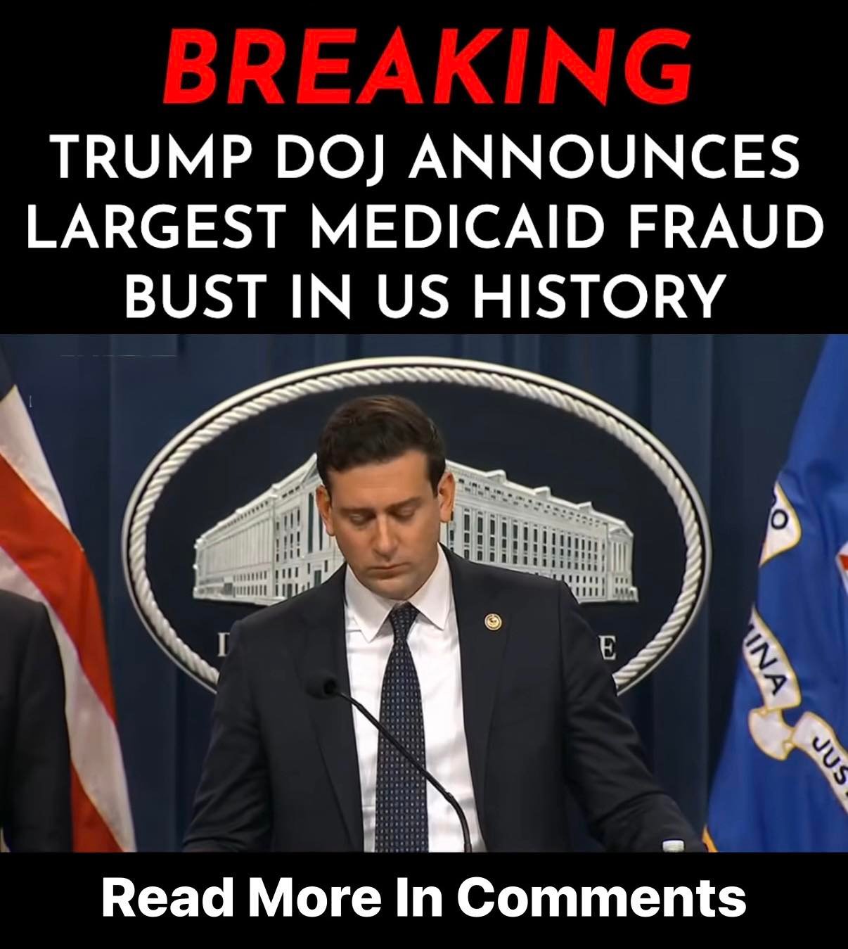 Trump DOJ Announces Largest Medicaid Fraud Bust in U.S. History