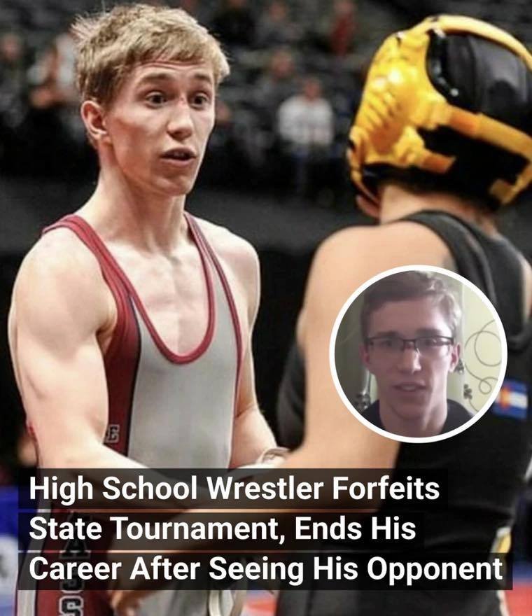High School Wrestler Forfeits State Tournament, Ends His Career After Seeing His Opponent