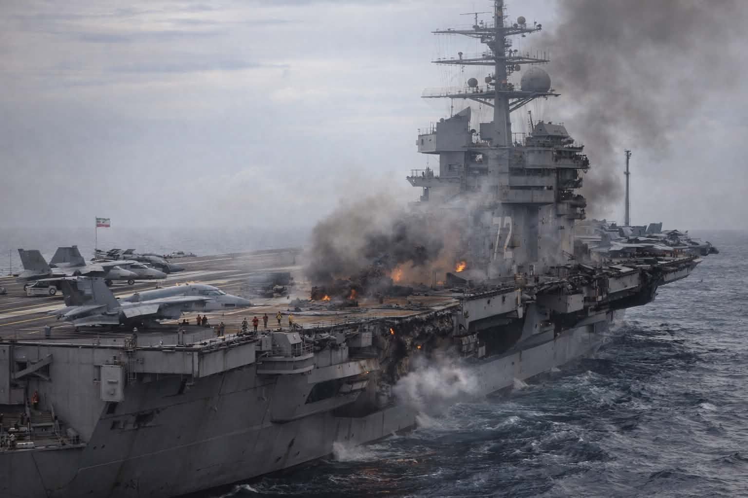 USS Abraham Lincoln Naval Giant Under Attack