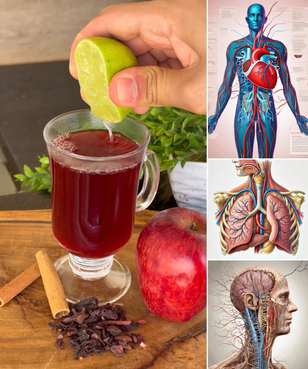 🍎 Hibiscus Apple Cinnamon Tea with Lemon – A Delicious Detox Drink for Your Health