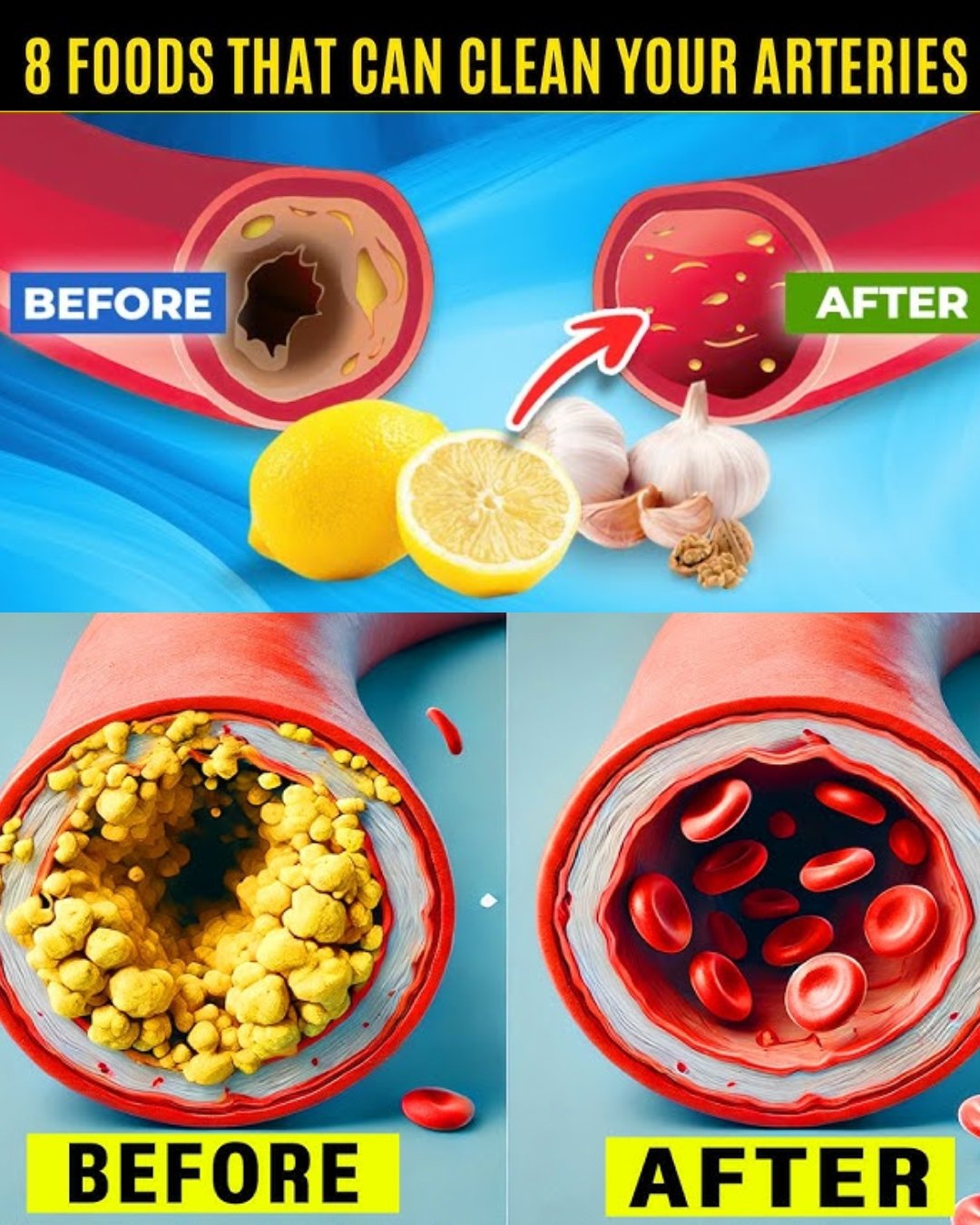 8 Simple Foods That Keep Your Arteries Flowing Freely