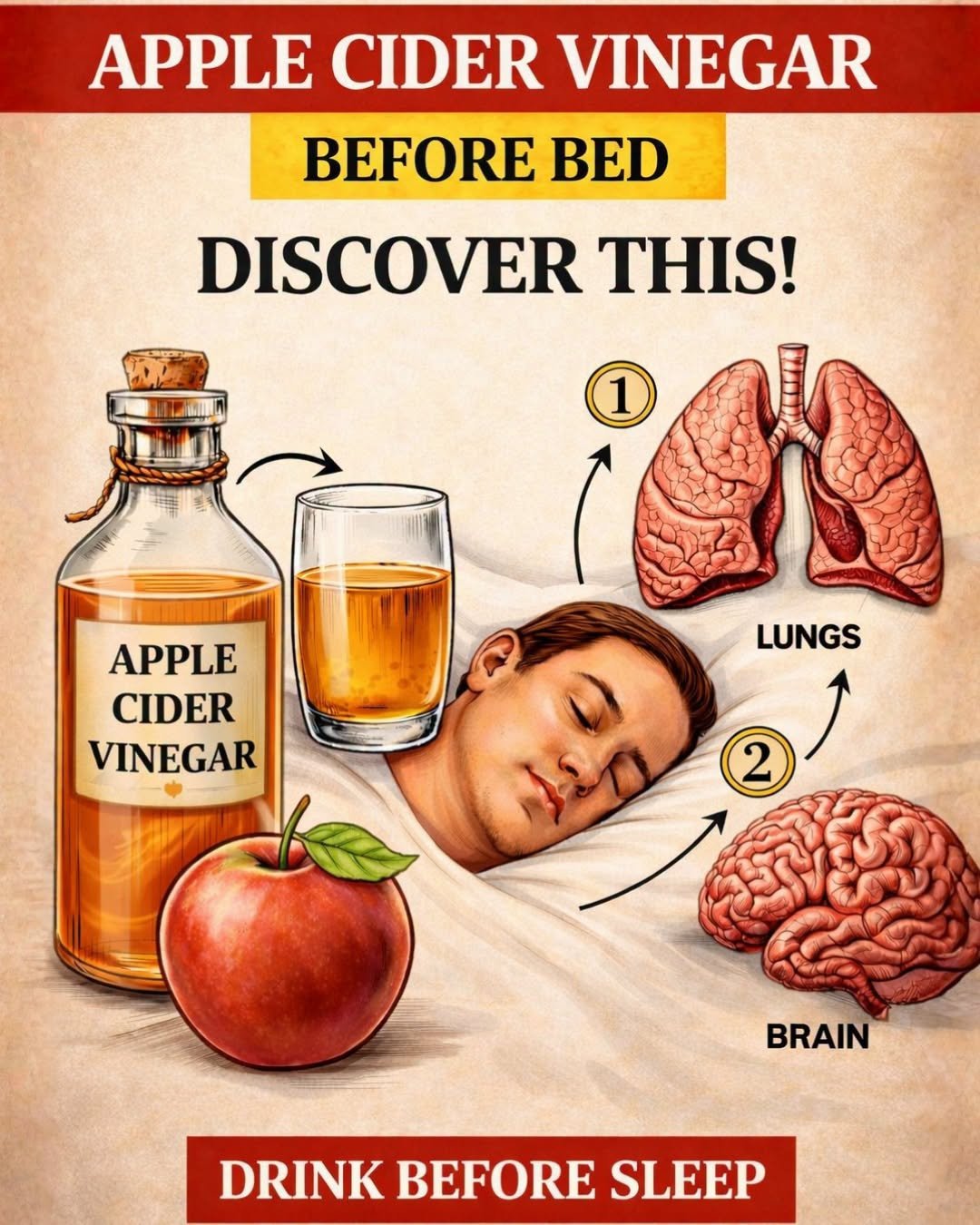 What Happens to Your Body If You Drink Apple Cider Vinegar Before Bed? (Read More)