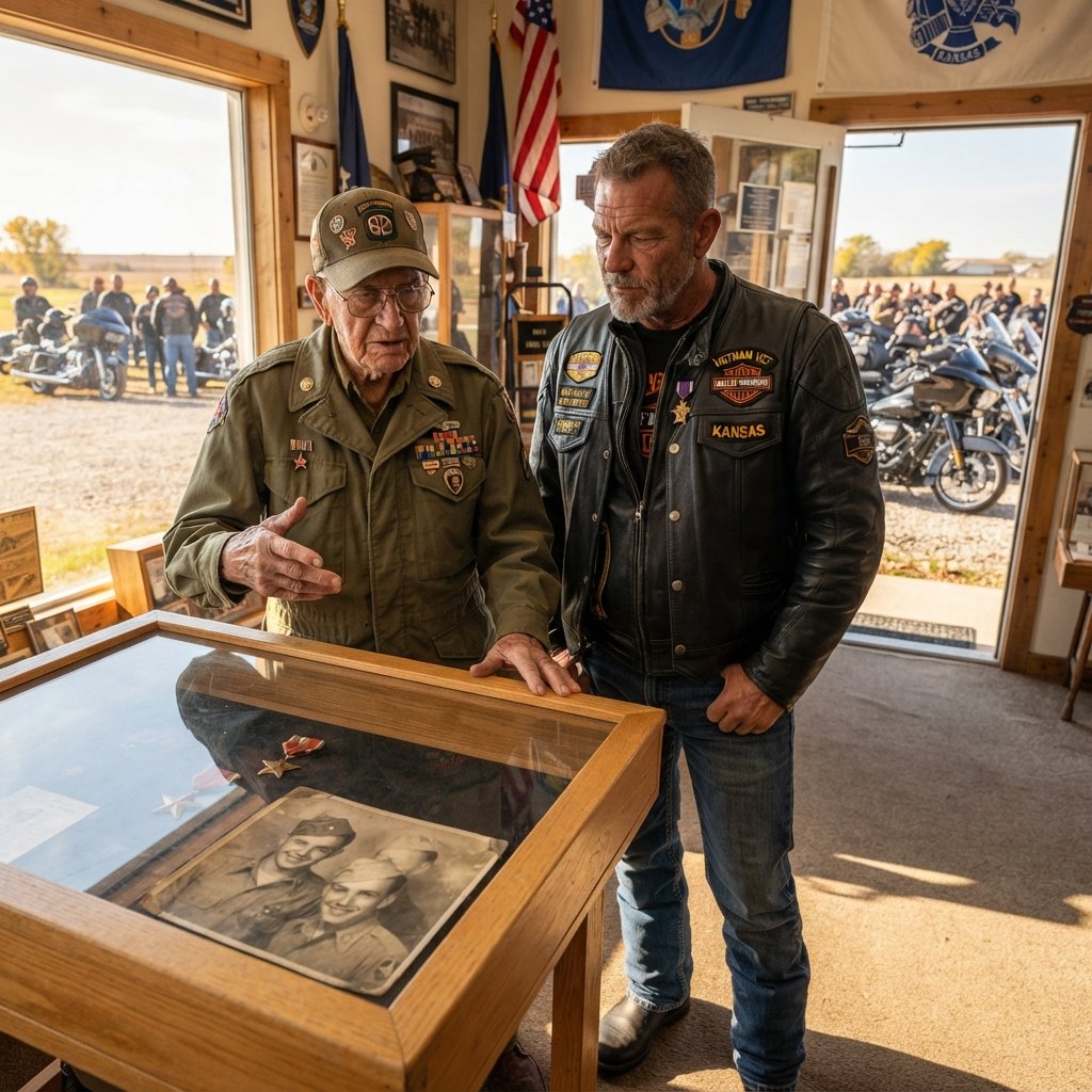 The Biker Who Found a Medal in the Middle of the Road