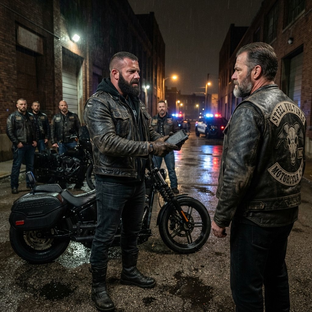 THE BIKER WHO WAS BLAMED FOR A CRIME HE TRIED TO STOP