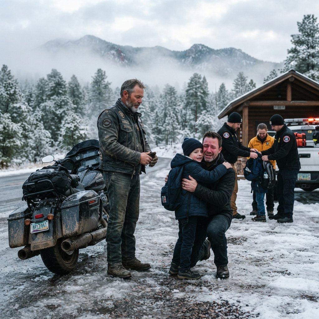 The Biker Who Found a Lost Child’s Drawing… and Reconnected a Broken Family