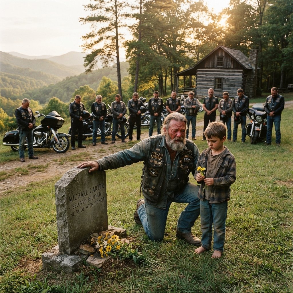 The Little Boy Handed a Biker a Rusted Key—It Opened a Cabin No One Had Entered in Twenty-Seven Years