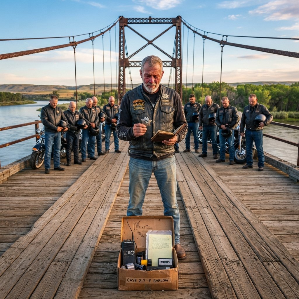 The Biker Found an Old Sheriff’s Badge in a River—The Number Matched His Missing Uncle’s Final Report