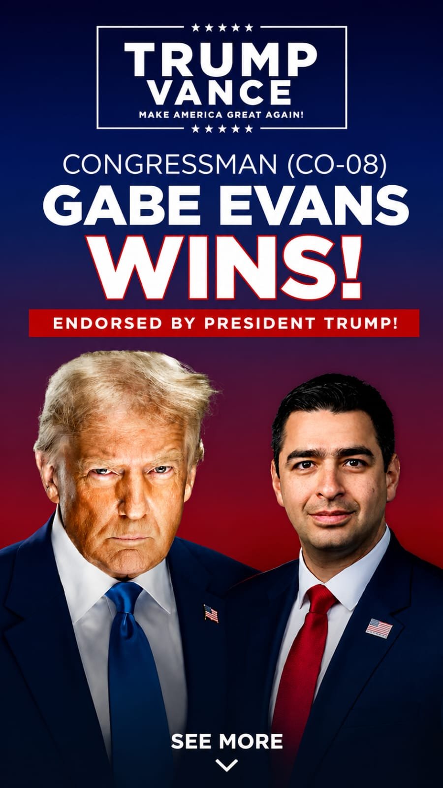 Trump-Endorsed Gabe Evans Claims Major Victory in Colorado Race