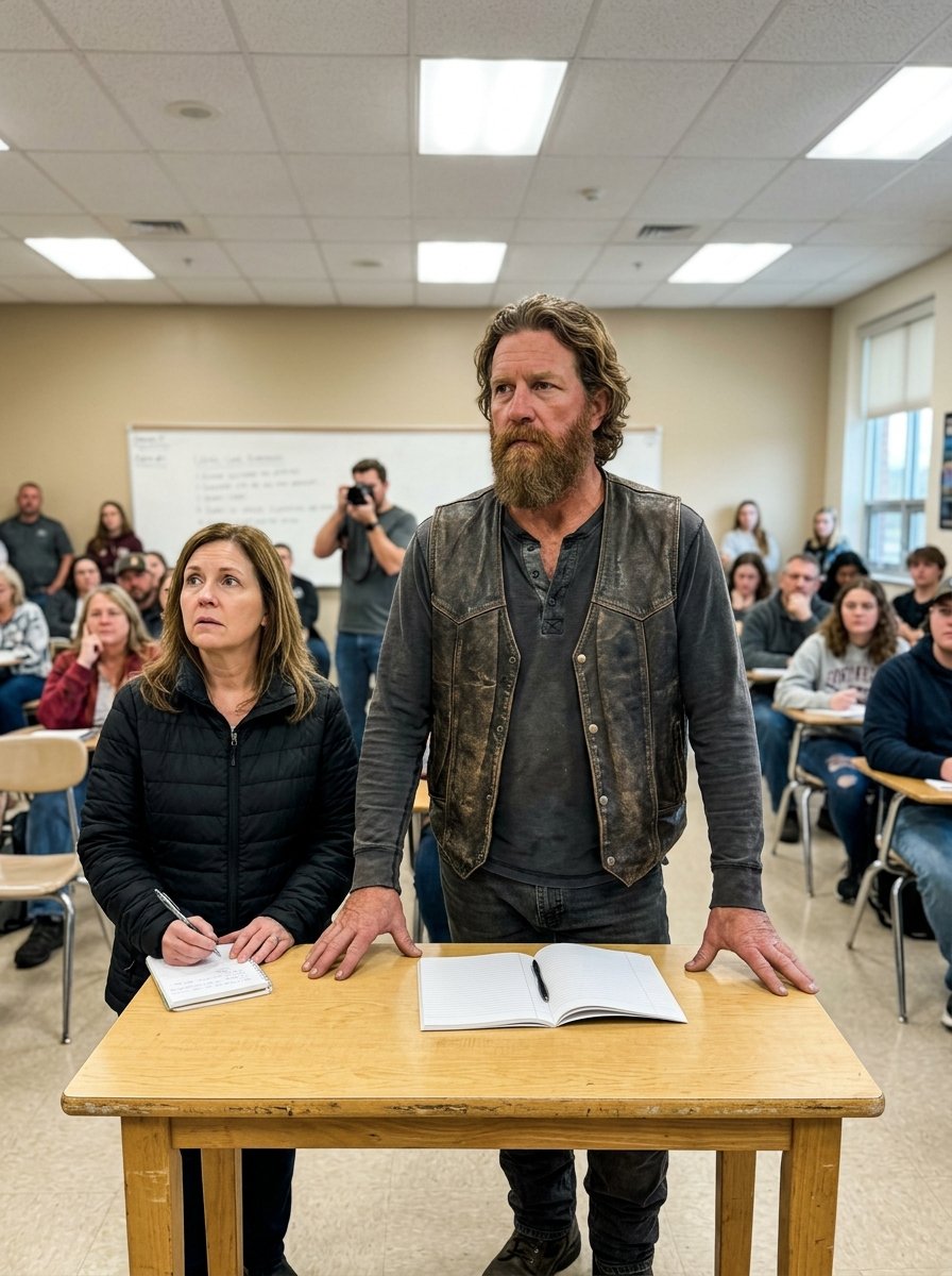 The Biker Who Silenced the PTA Meeting