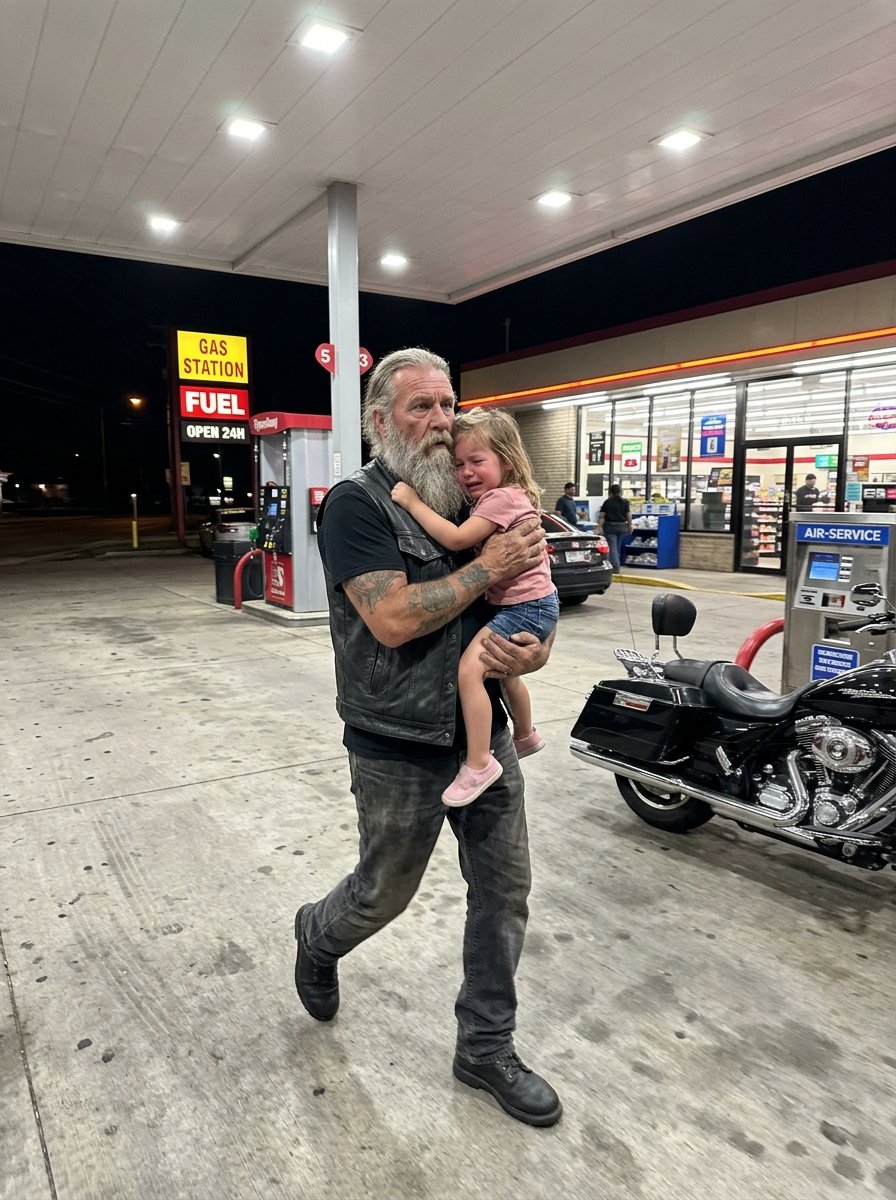 The Biker I Thought Was Abducting a Little Girl at a Gas Station