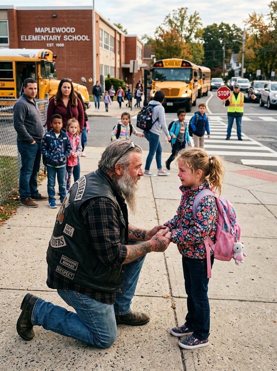 Biker’s Daughter Was Bullied Out Of 2 Schools Because Parents Told Their Kids Her Father Was A Criminal