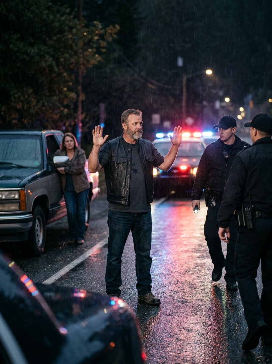 A Biker Told the Police to Cuff Him Instead of the Young Man They Had Just Stopped. What Happened Next Changed Both Their Lives.