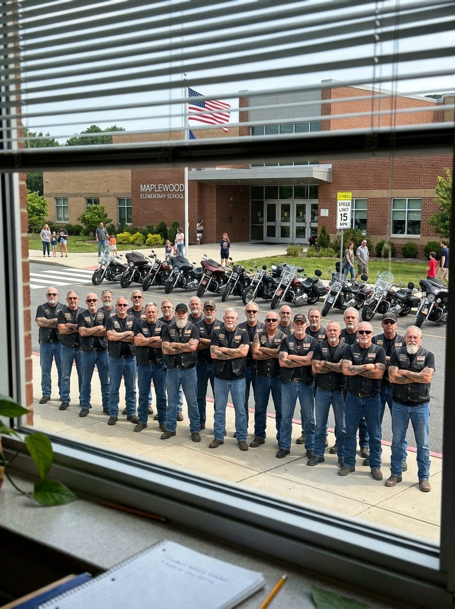 A Pack Of Bikers Blocked The School Gate — But The Truth Changed Everything