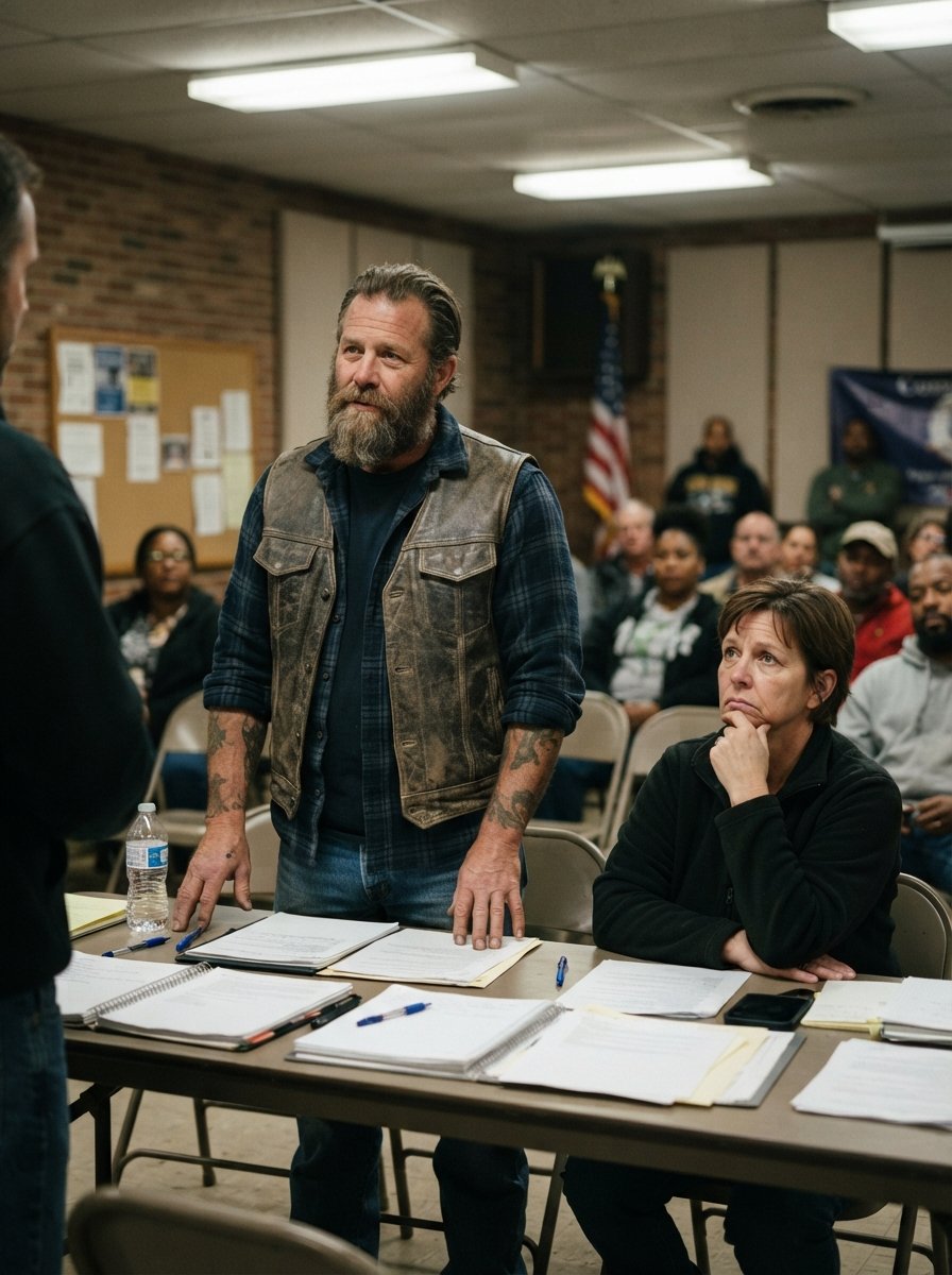 I TOLD A BIKER HE DIDN’T BELONG AT OUR PTA MEETING — THEN THE PRINCIPAL CALLED HIS FULL NAME