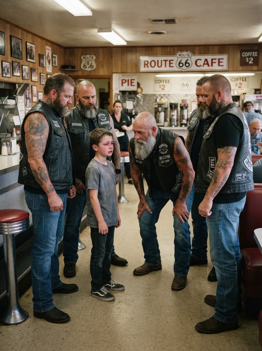 Bikers Heard Kids Mocking My Son’s Stutter And What They Did Made The Whole Restaurant Go Silent