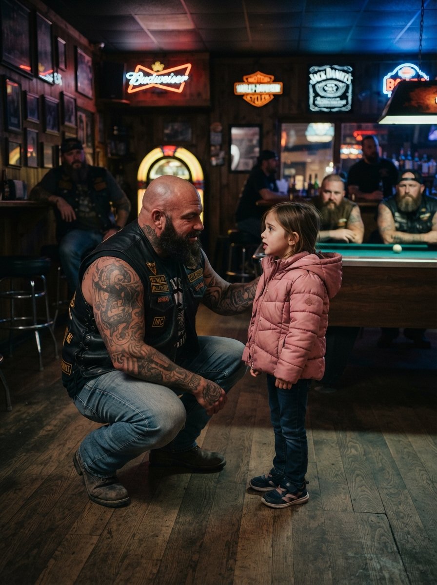 8-Year-Old Threw a Note in a Bikers Bar Saying Please Come to My Funeral
