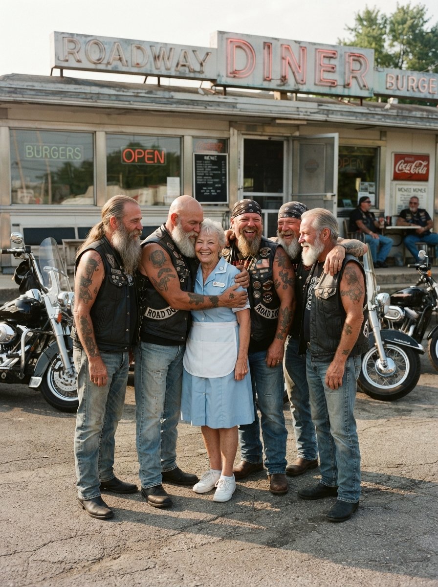 These 5 Bikers Made Me Cry for the First Time Since I Buried My Husband