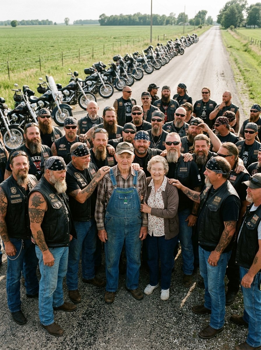 I was sitting in my dark kitchen writing goodbye letters to my children when forty-seven Harleys roared up my gravel driveway at sunrise.