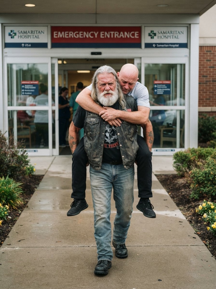 My Husband’s Biker Brother Carried Him To Chemo On His Back For Six Months Straight