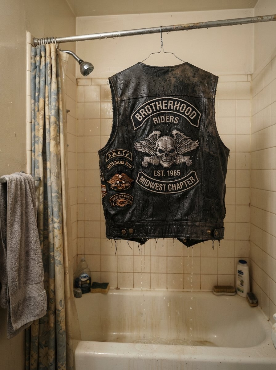 Landlord Threw My Dead Biker Husband’s Cut In The Dumpster And Charged Me For It