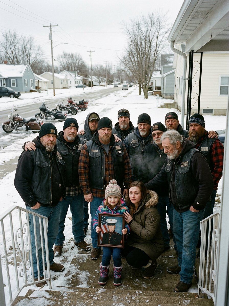 Bikers Found Out Why My Granddaughter Stopped Saying Her Dad Was A Marine